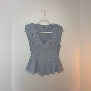 Dusty Blue Tank Blouse